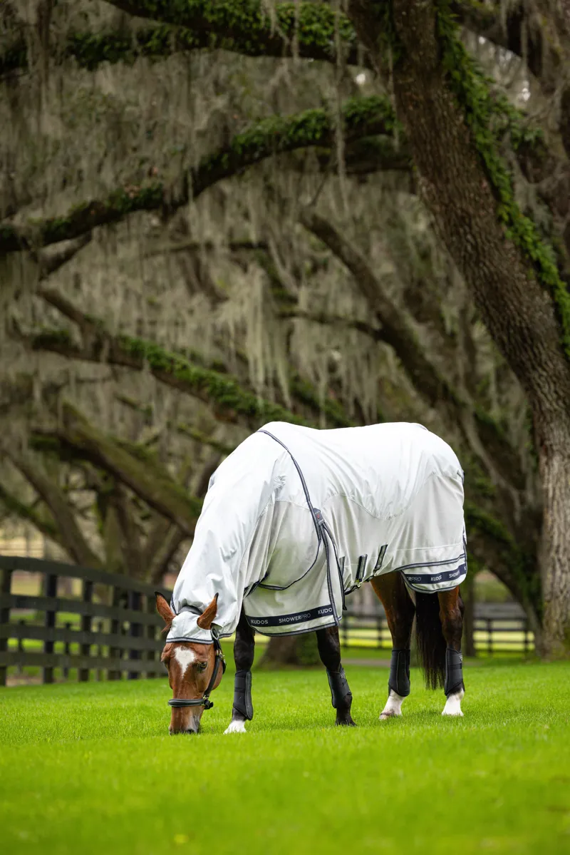 LeMieux Kudos Shower Pro Waterproof Fly Rug Grey-2