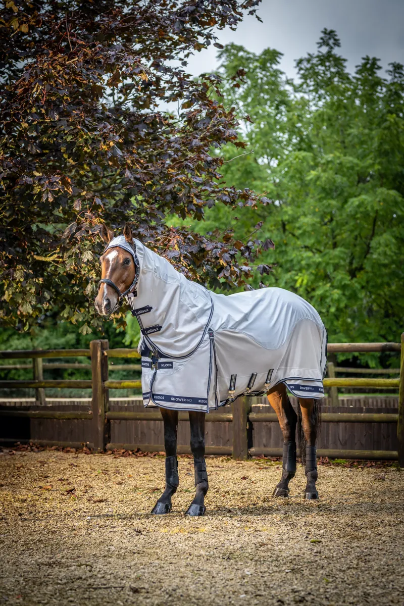LeMieux Kudos Shower Pro Waterproof Fly Rug Grey