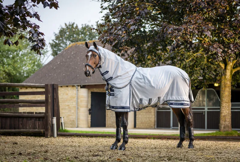 LeMieux Kudos Shower Pro Waterproof Fly Rug Grey-3