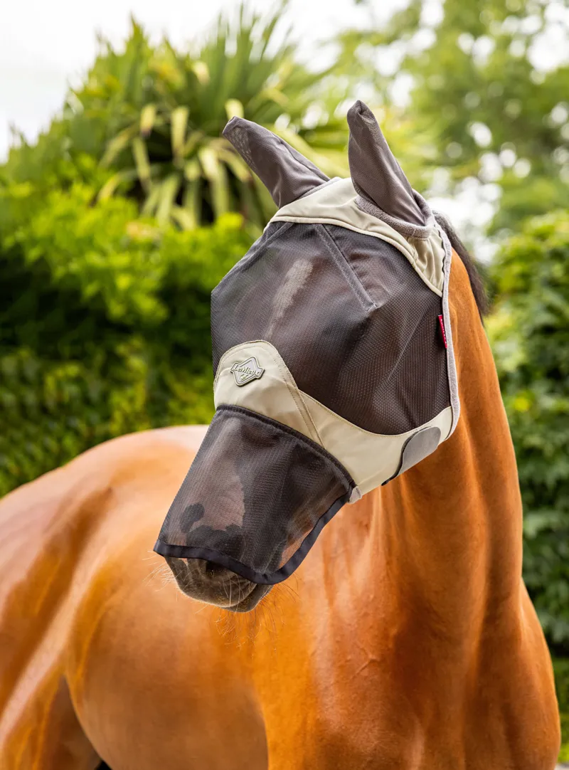 LeMieux Visor-Tek Full Fly Mask Fern-1