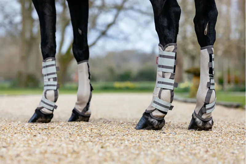 LeMieux Arika Mesh Fly Boots Stone-1