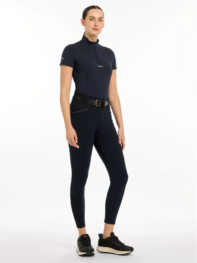 LeMieux Victoria Breech Silicone Seat Navy-3
