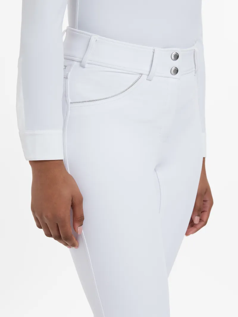 LeMieux Victoria Breech Silicone Seat White-4