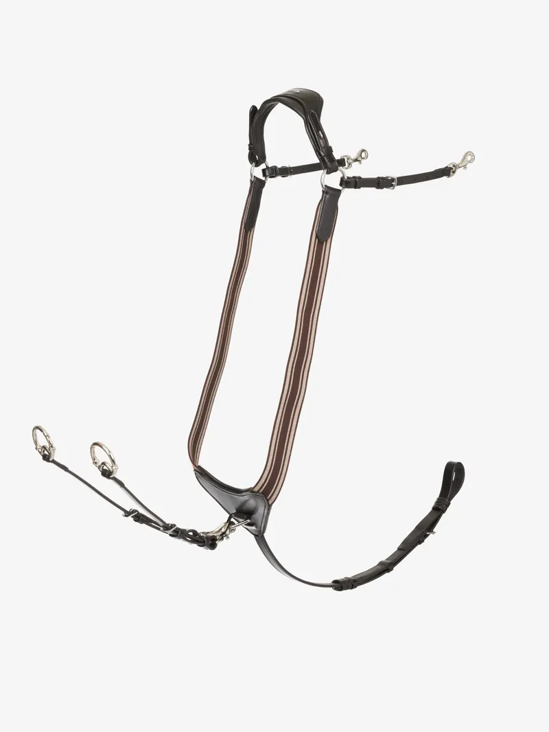 LeMieux Arika Elasticated Breastplate Brown/Silver