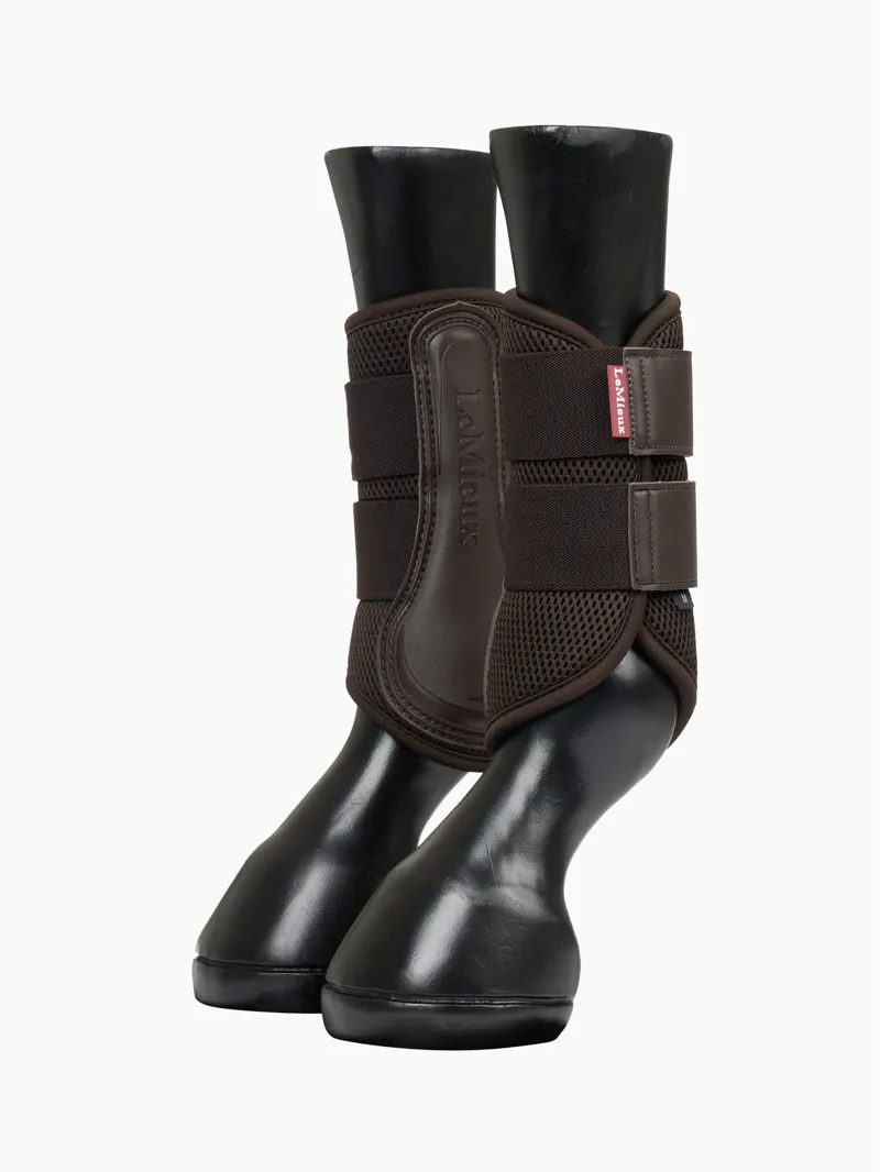 LeMieux Mesh Brushing Boot Brown-2