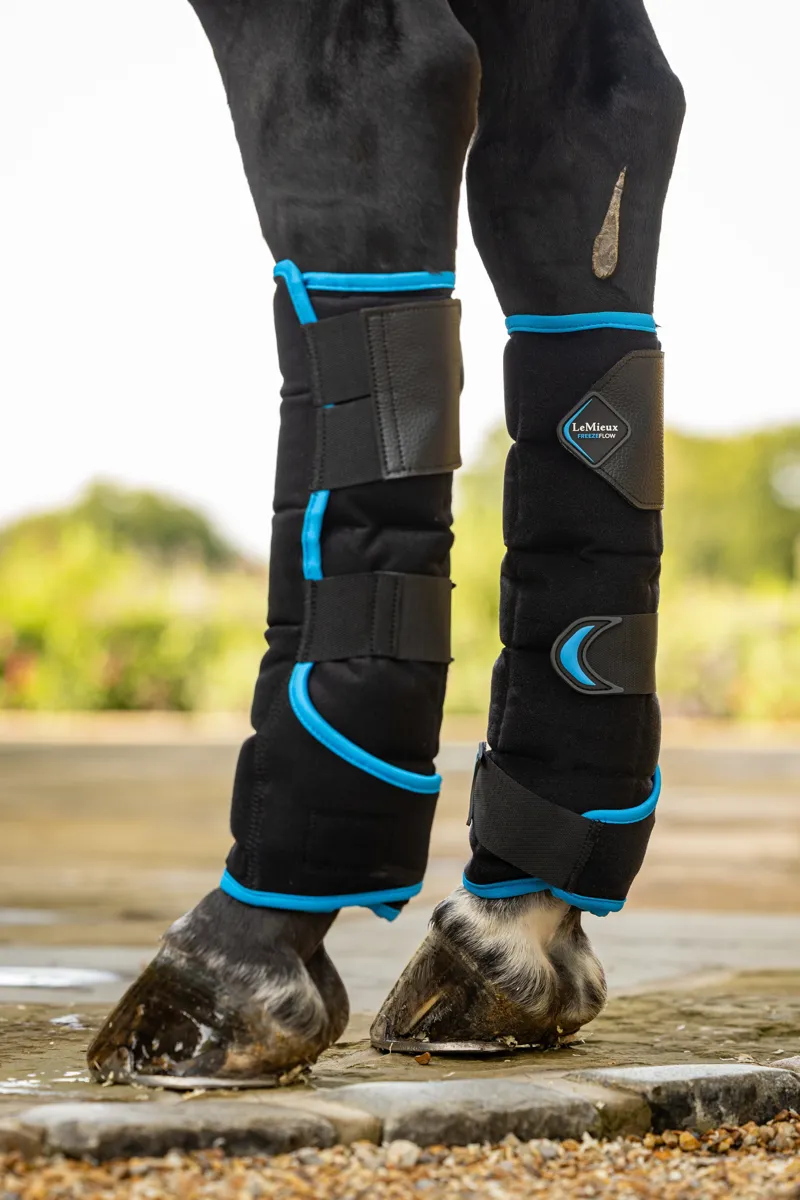 LeMieux Freeze Flow Ice Boot Hind Black-1