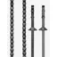 LeMieux Leather Laced Reins Equestrian In Black/Silver