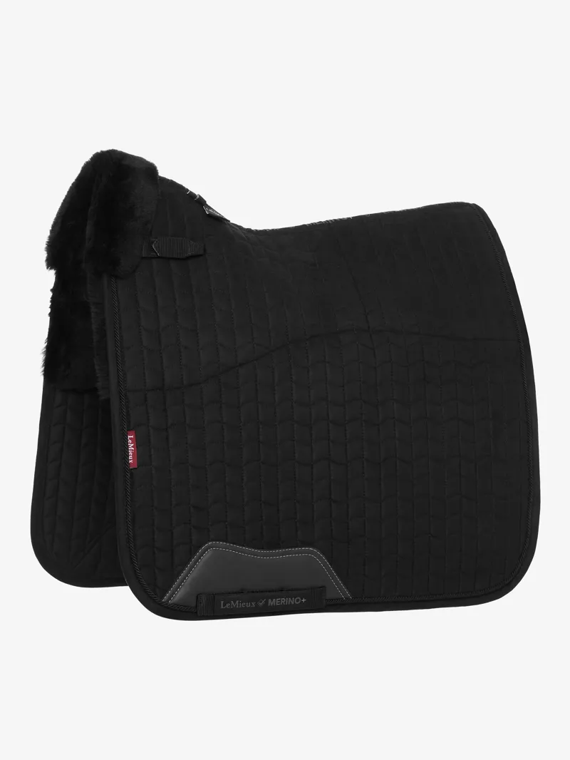 LeMieux Merino+ Half Lined Dressage Square Black/Black