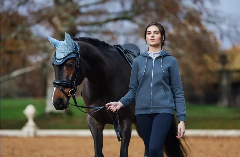 LeMieux Elle Zip Through Hoodie Petrol-4