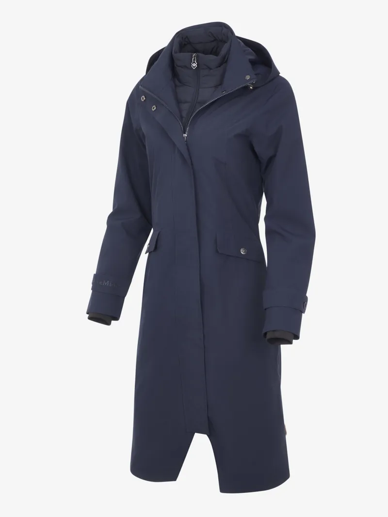 LeMieux Amelie Waterproof Lightweight Riding Coat Navy-3