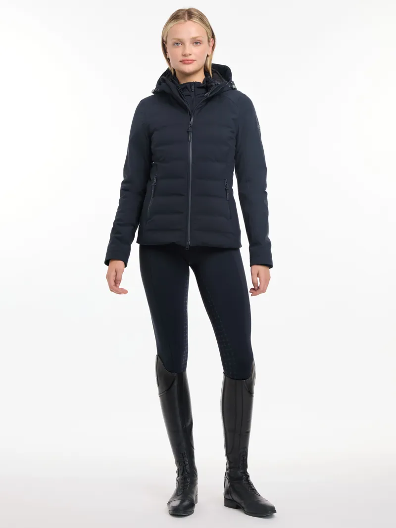 LeMieux Womens Brooke Hybrid Waterproof Jacket Navy-3