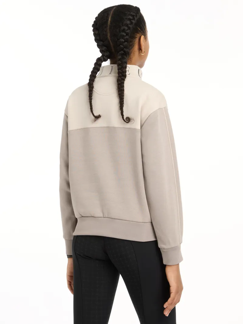 LeMieux Young Rider Kate Quarter Zip Sweater Ash/Stone-3