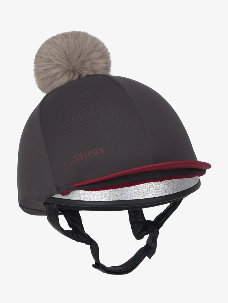 LeMieux Pom Hat Silk Cinder-1