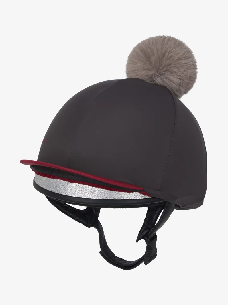 LeMieux Pom Hat Silk Cinder-2