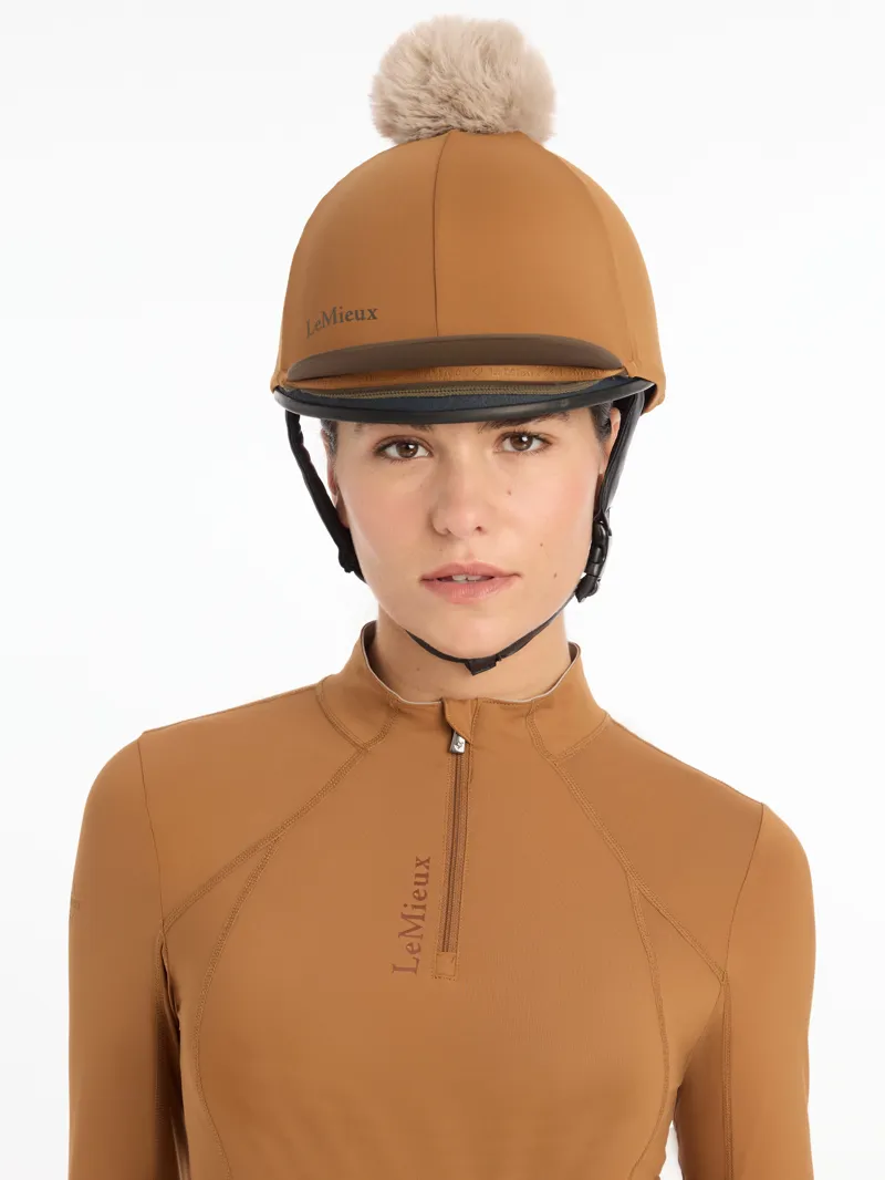 LeMieux Pom Hat Silk Ginger-3