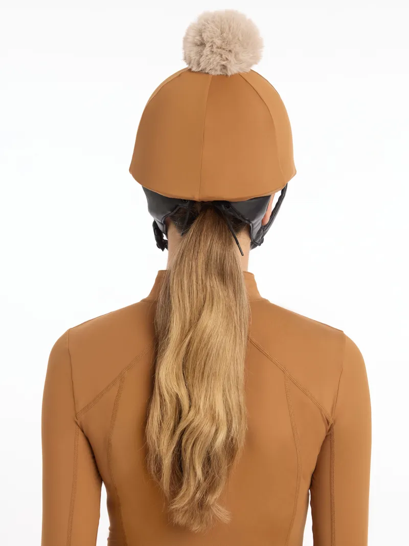 LeMieux Pom Hat Silk Ginger-5