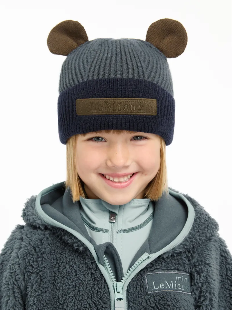 LeMieux Mini Bear Beanie Petrol-2