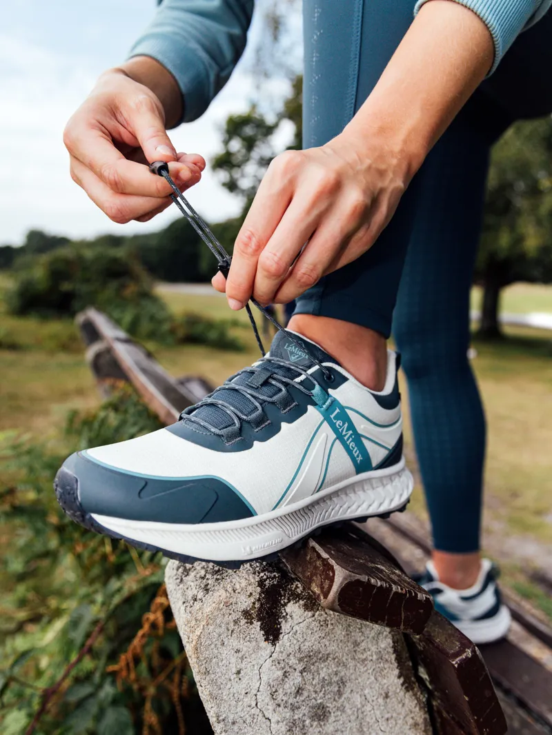 LeMieux Trax Sport Waterproof Trainer Petrol/Ecru-6