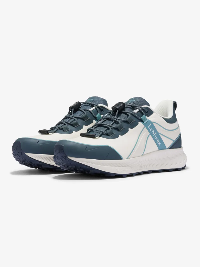 LeMieux Trax Sport Waterproof Trainer Petrol/Ecru-1
