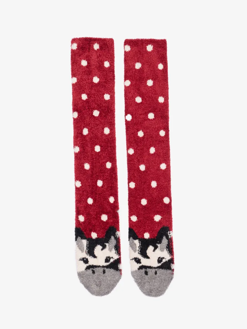 LeMieux Fluffy Character Socks Razzle Junior-2