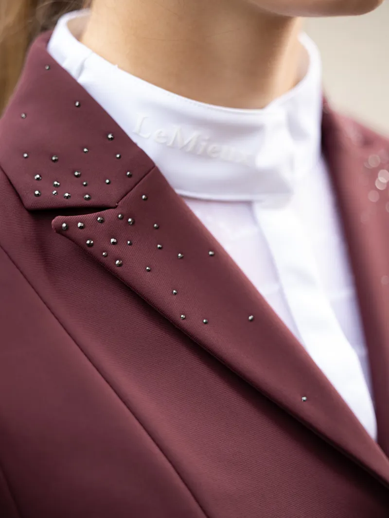 LeMieux Junior Pro Show Jacket Burgundy-3