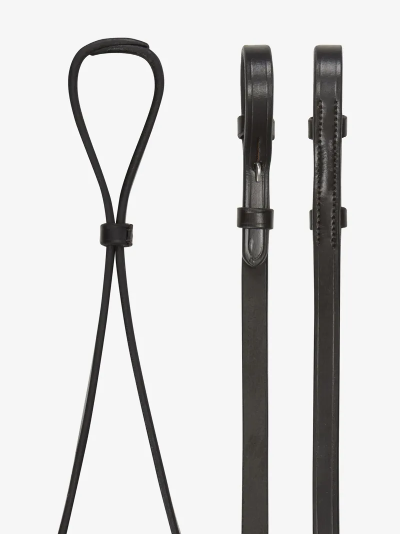 LeMieux Curb Rein Brown/Silver