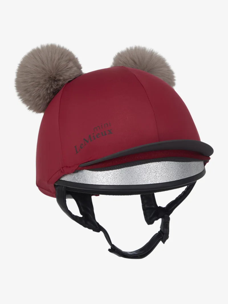 LeMieux Mini Double Pom Hat Silk Ember-5