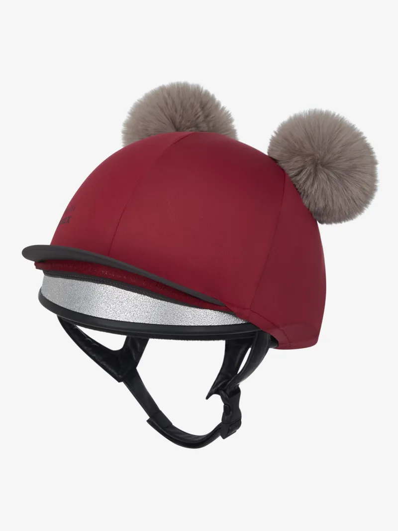 LeMieux Mini Double Pom Hat Silk Ember-4