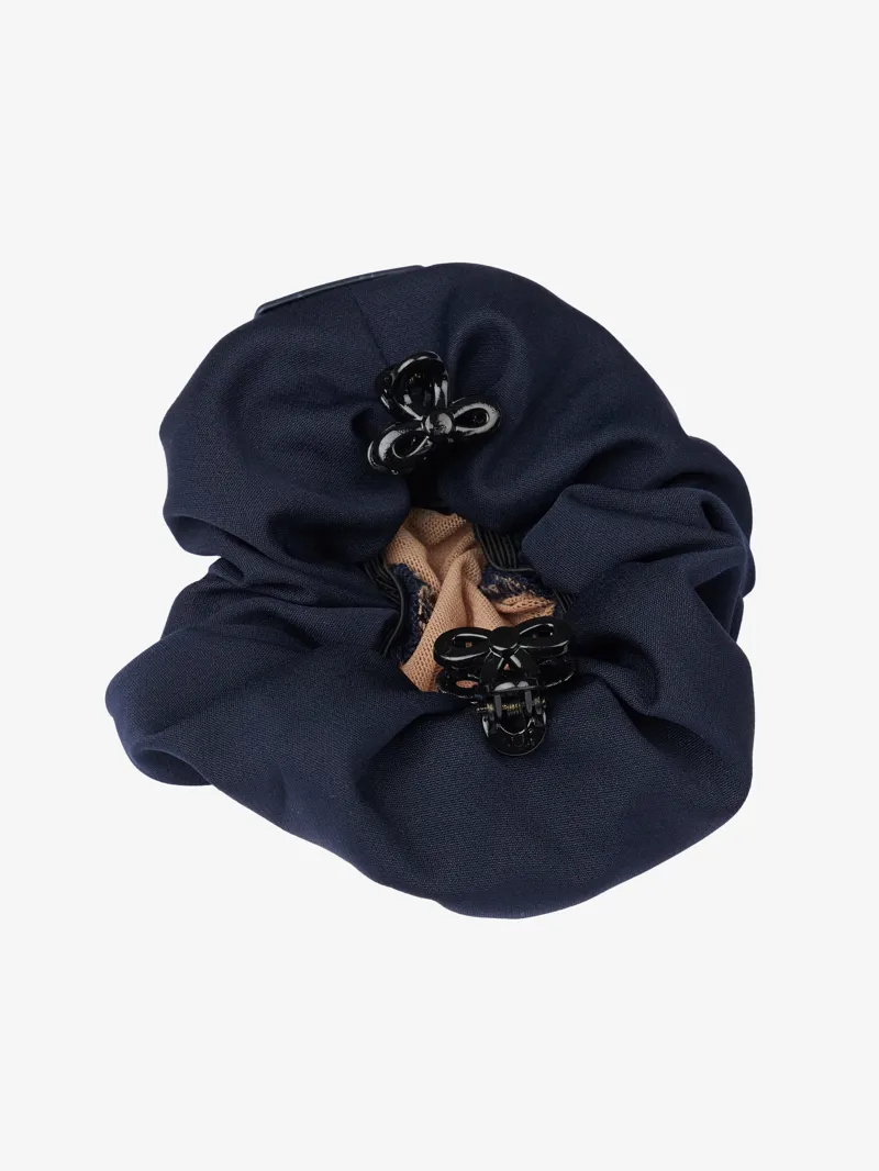 LeMieux Scrunchie with Crystal Hair Net Navy/Blonde-1