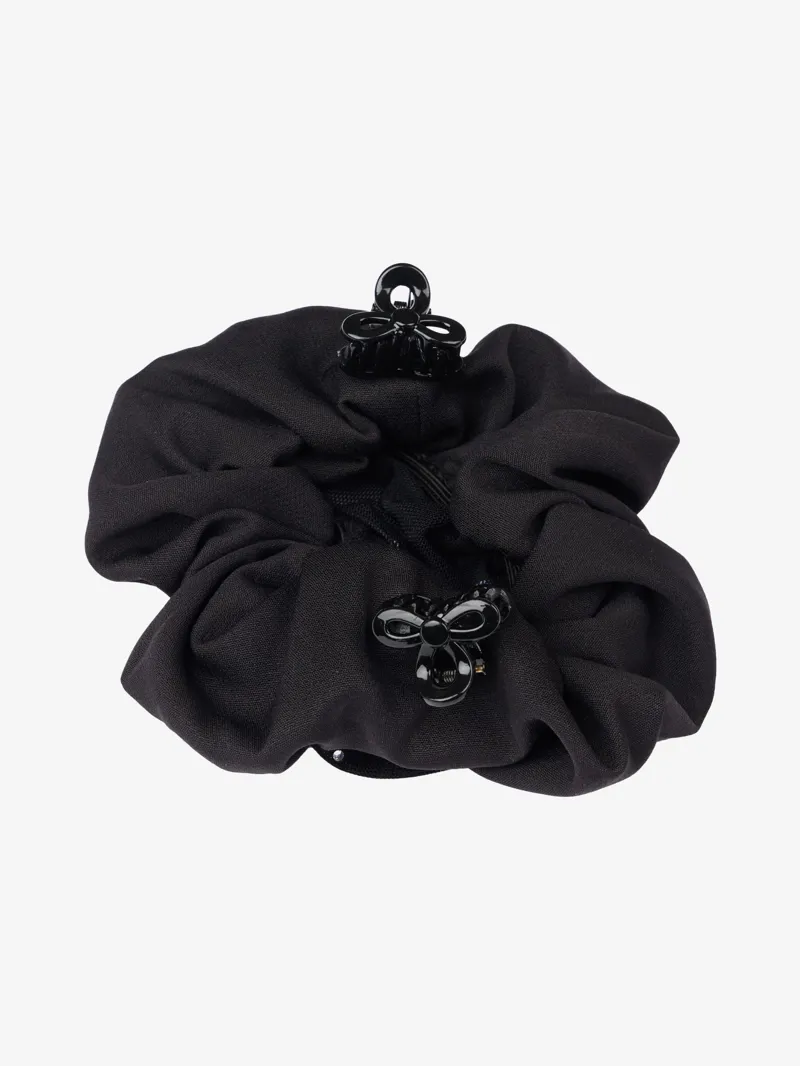  LeMieux Scrunchie With Crystal Hair Net Black/Black
