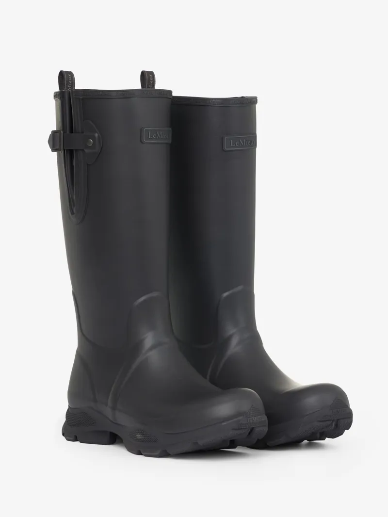LeMieux Mens Ultra Stride Wellington Boots Black