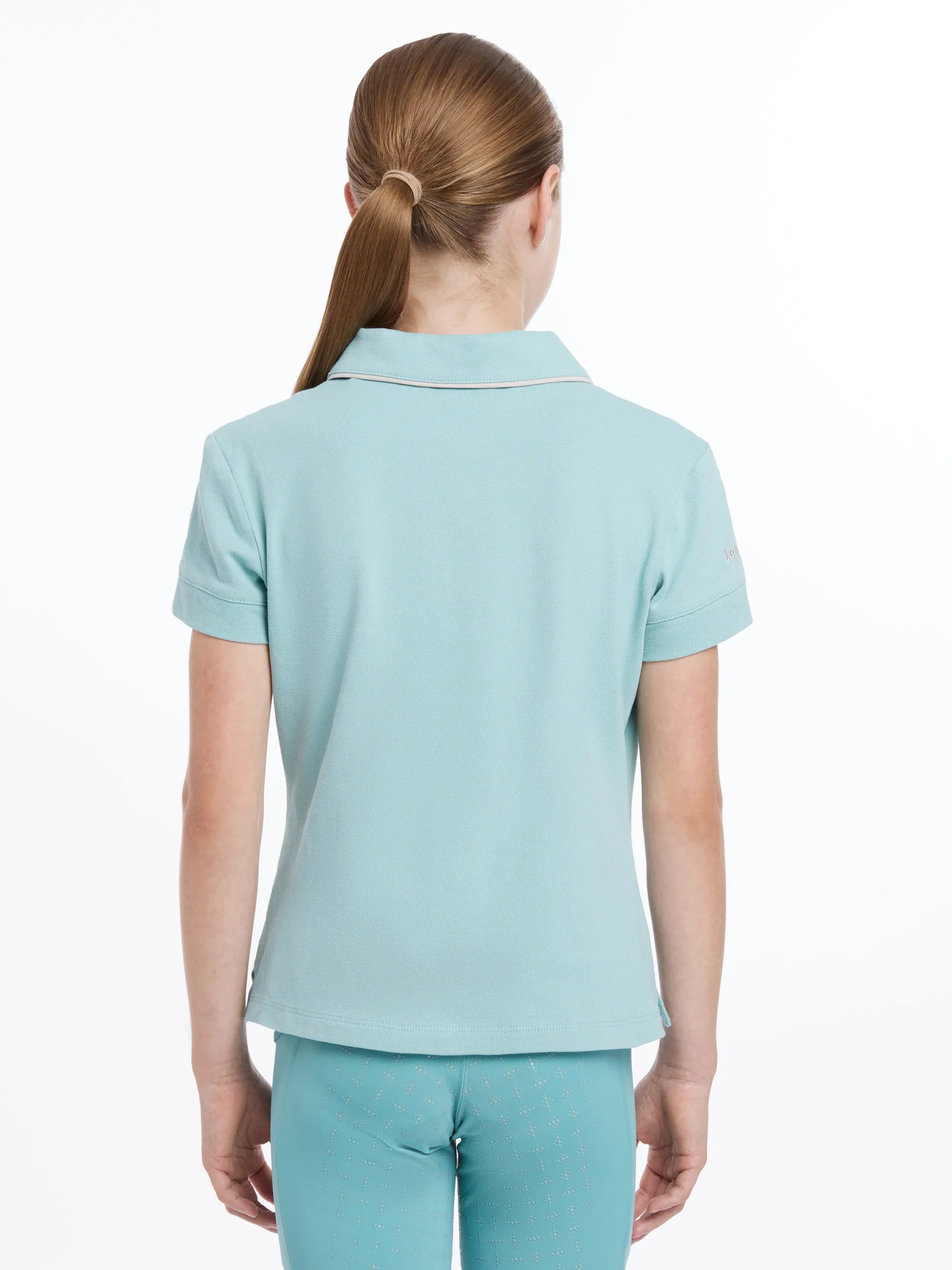 LeMieux Young Rider Polo Shirt Children In Aqua