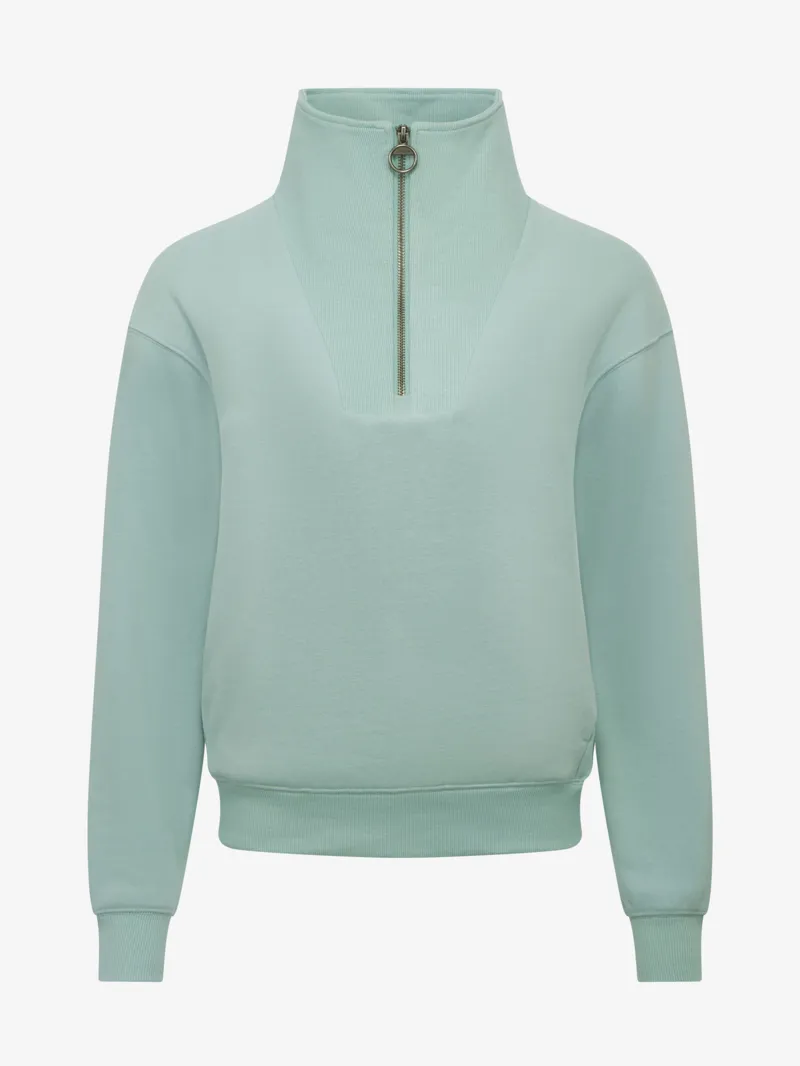 LeMieux Womens Keira Quarter Neck Sweater Aqua-5