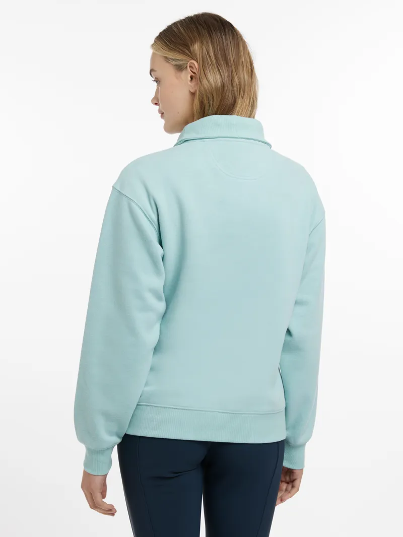 LeMieux Womens Keira Quarter Neck Sweater Aqua-2