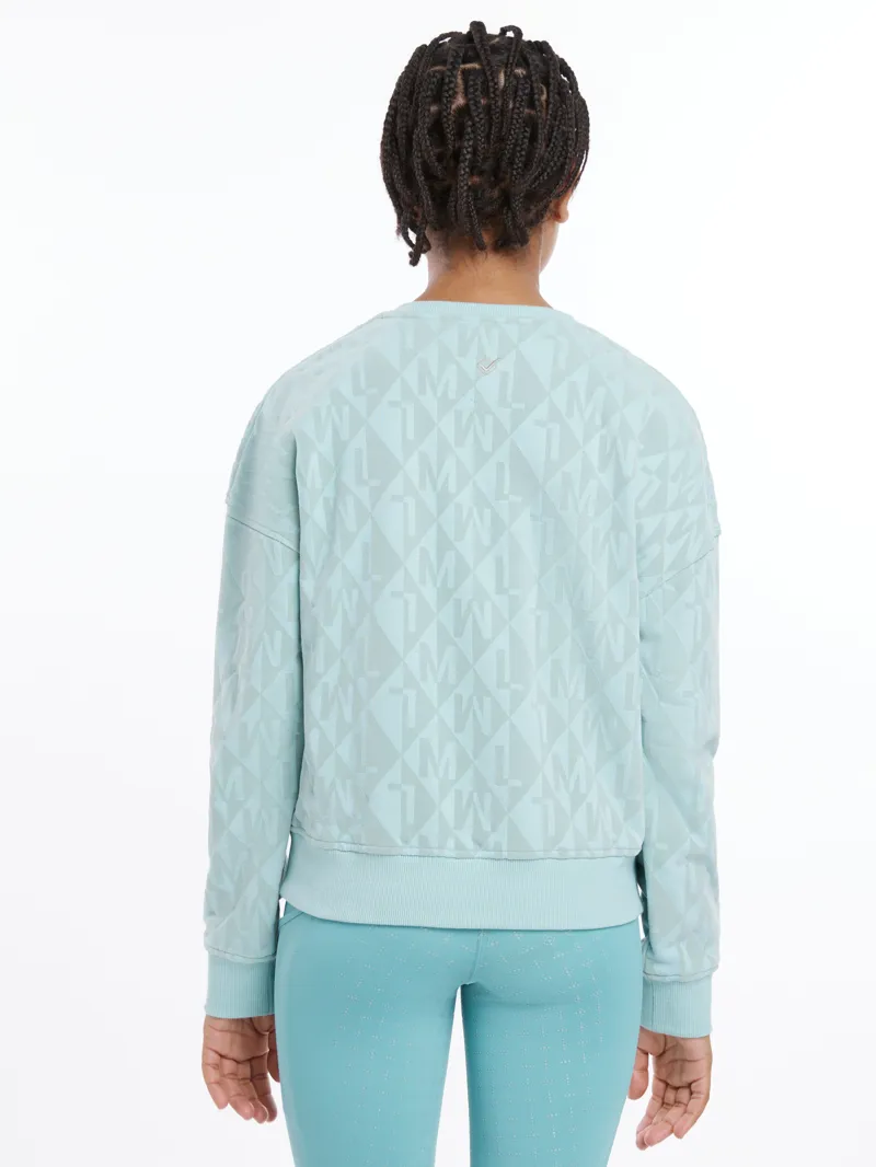 LeMieux Young Rider Clea Crew Sweater Aqua-1