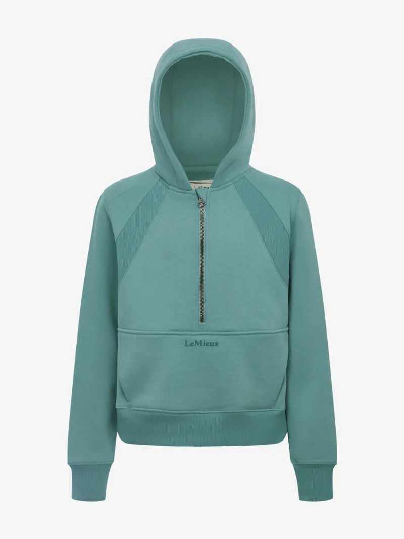 LeMieux Young Rider Harriet Pop Over Hoodie Lagoon-5