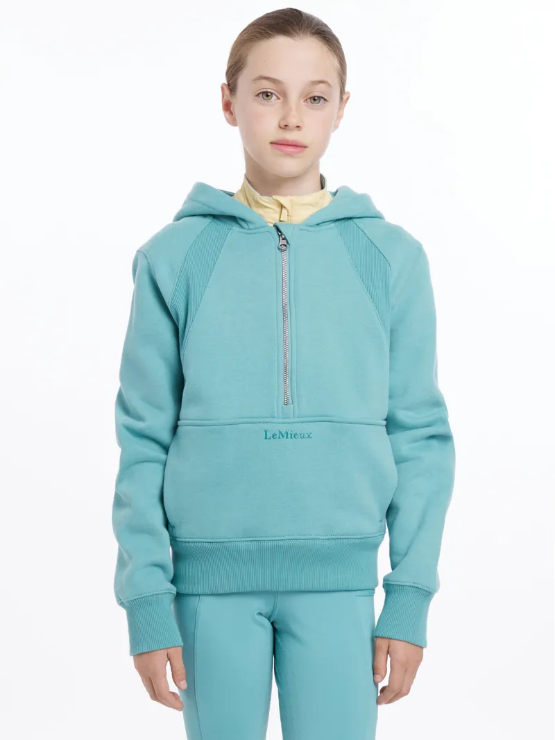 LeMieux Young Rider Harriet Pop Over Hoodie Lagoon