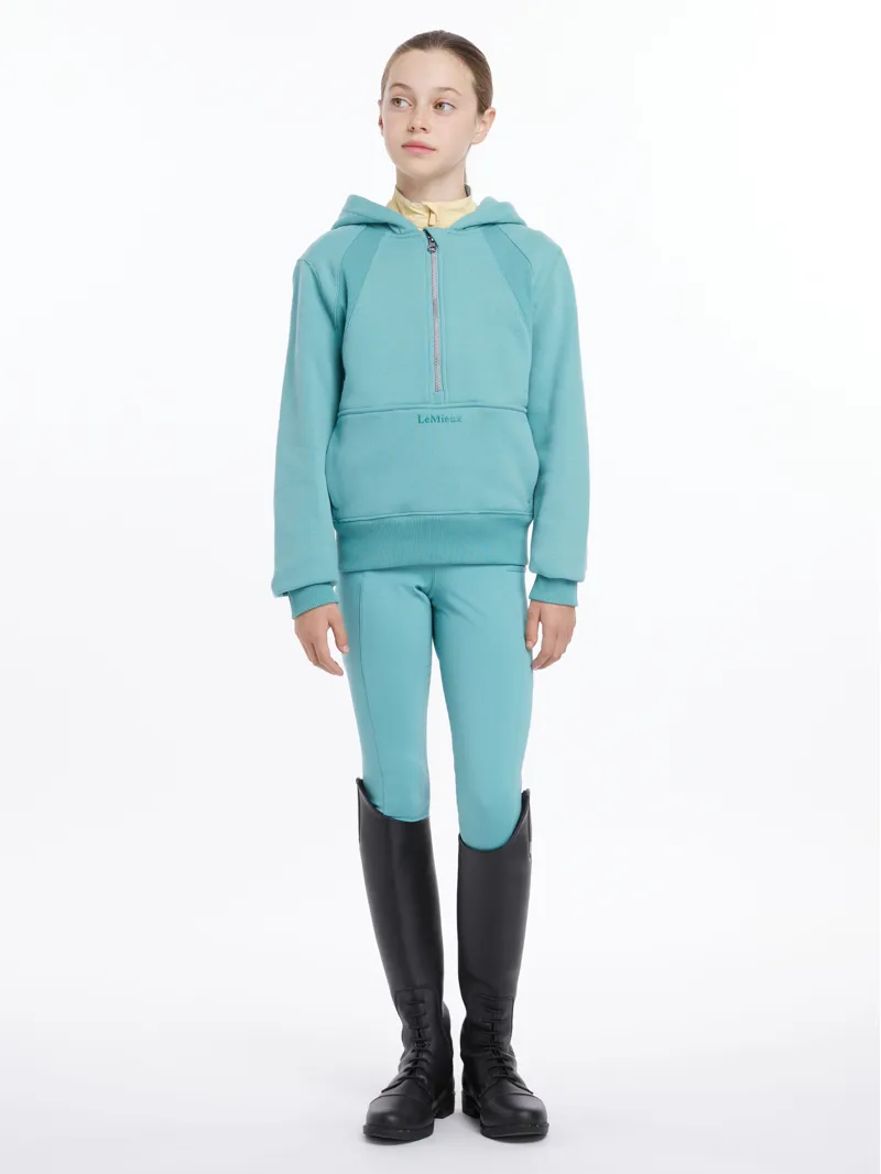 LeMieux Young Rider Harriet Pop Over Hoodie Lagoon-1