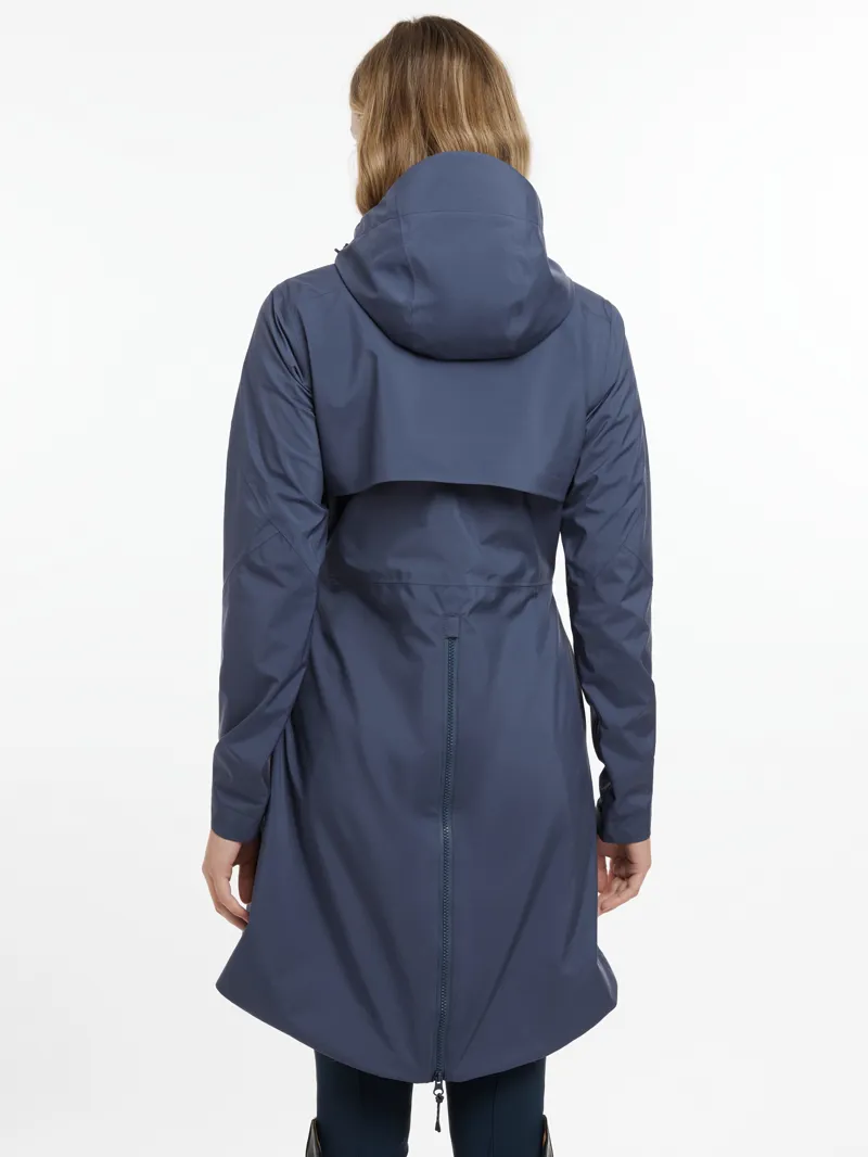 LeMieux Womens Grace Long Rain Jacket Dusk Blue-1