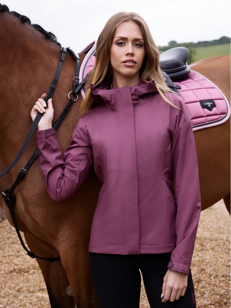 LeMieux Womens Isla Short Waterproof Jacket Rosewood-5