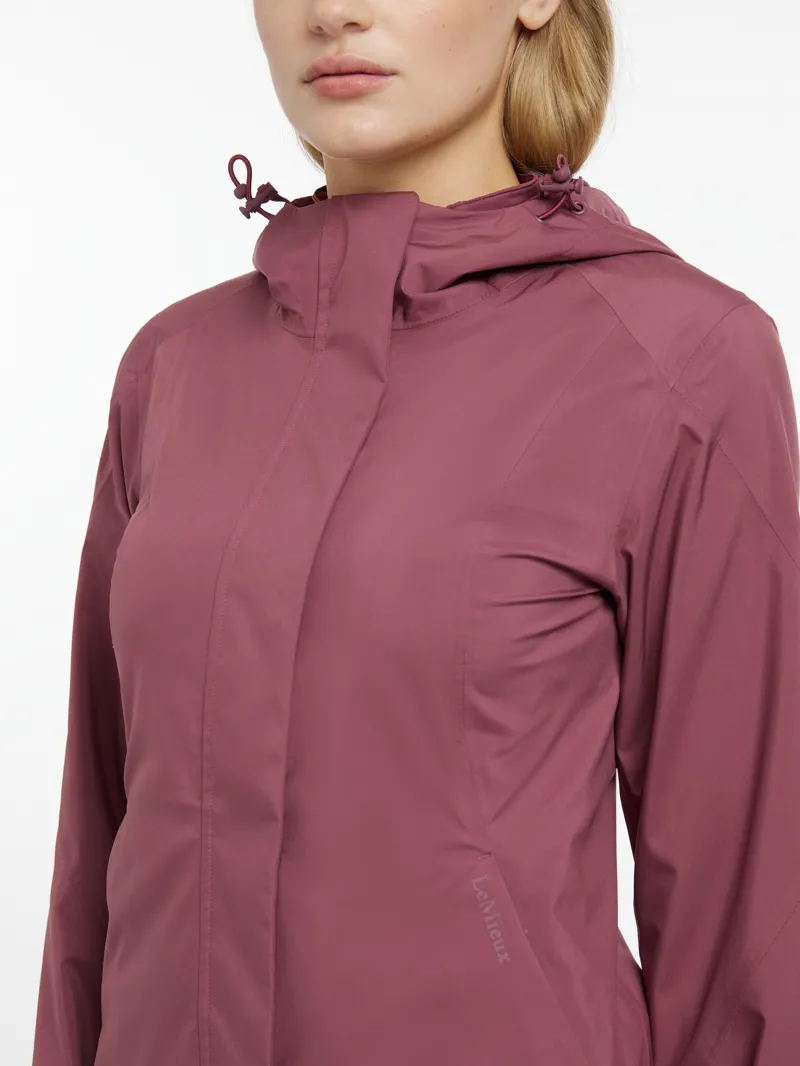 LeMieux Womens Isla Short Waterproof Jacket Rosewood-1