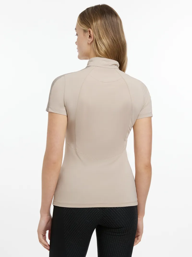 LeMieux Womens Maria Mesh Short Sleeve Base Layer Almond-2