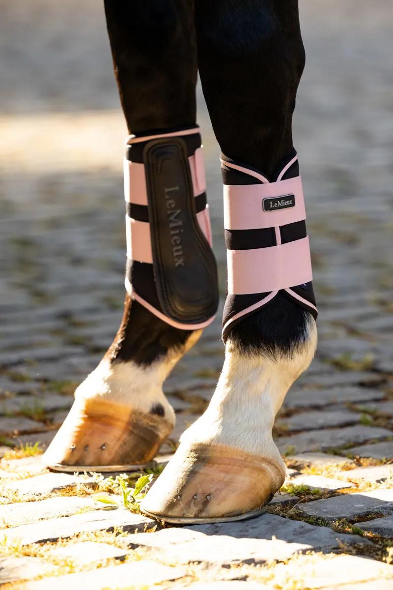 LeMieux Grafter Brushing Boots Blossom-3