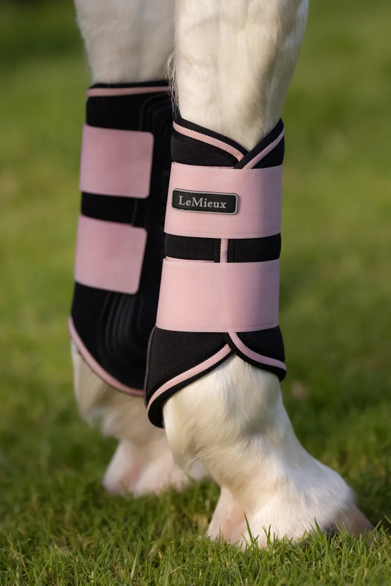 LeMieux Grafter Brushing Boots Blossom-2