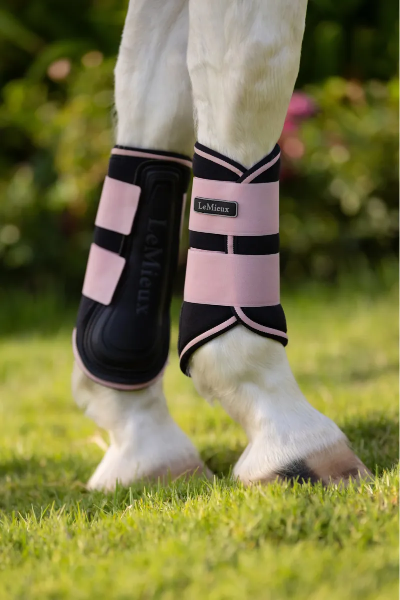 LeMieux Grafter Brushing Boots Blossom-4