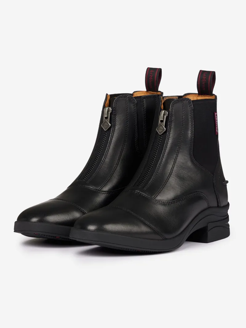 LeMieux Junior Zip Paddock Boot Black-4