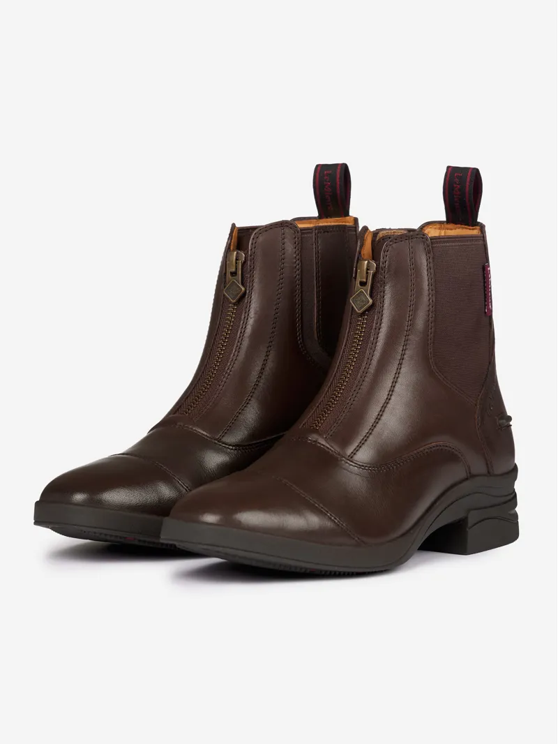 LeMieux Junior Zip Paddock Boot Brown