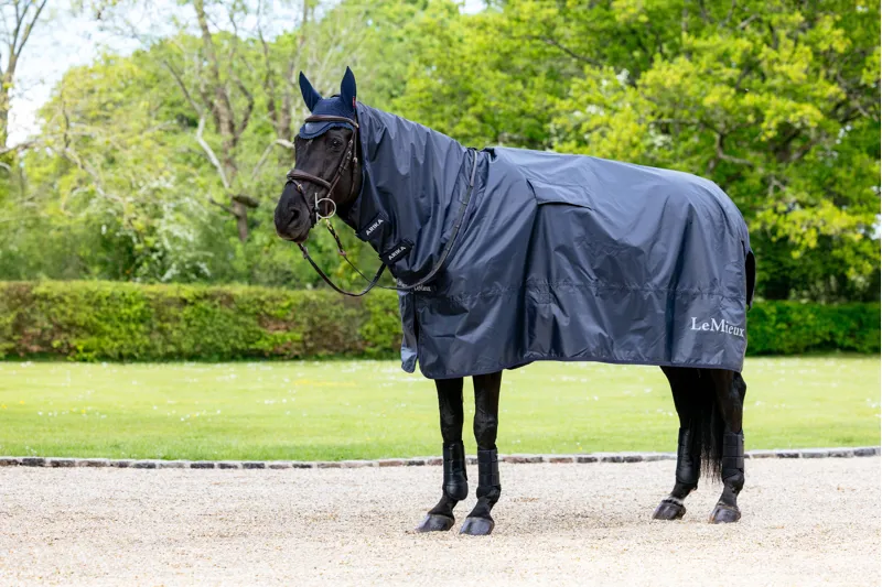 LeMieux Rain Sheet Navy-6