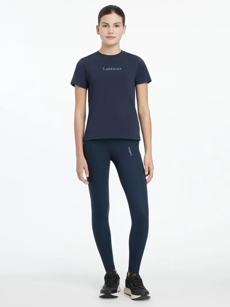 LeMieux Young Rider Darla Sport Legging Navy-1