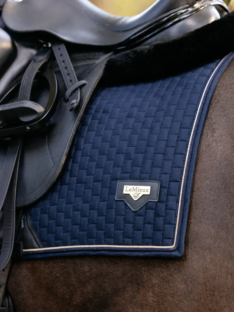 LeMieux Puissance Suede Dressage Pad Navy-3